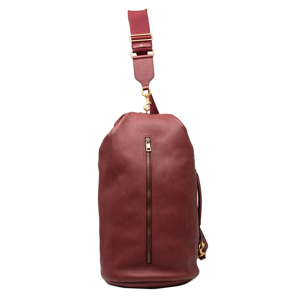 GUCCI Red Leather Shoulder Bag
